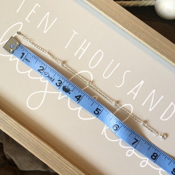 Sterling Silver Double Strand Snake Chain Bracelet - Picture 11 of 11